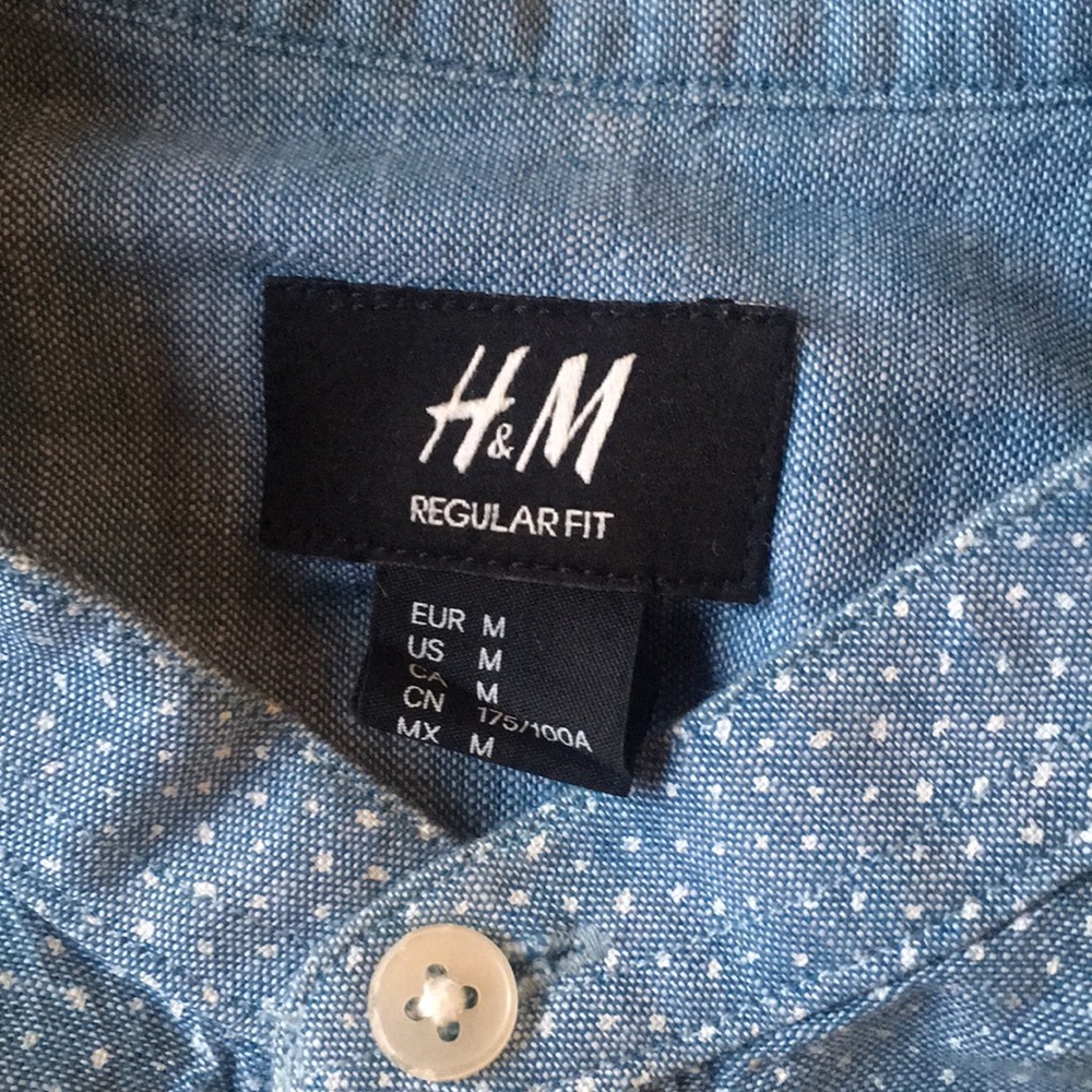 H&M Banded Color, Long sleeve button up - Picture 2 of 2
